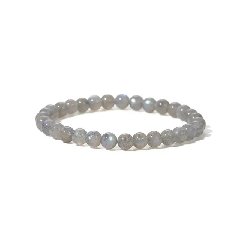Bracelet en Labradorite – Pierre de protection et d’intuition -pierres naturelles – perles de 6 mm- Couleur aux reflets irisés fascinants allant du bleu électrique au vert doré- nature-ailes.fr