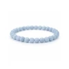 Bracelet en Angélite – Pierre de douceur et de sérénité-pierres naturelles- perles de 6mm- couleur bleu glacier- nature-ailes.fr