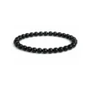 Bracelet en Tourmaline Noire – Pierre de protection puissante -pierres naturelles – perles de 6 mm- Couleur noir profond- nature-ailes.fr