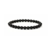 Bracelet en Onyx – Pierre de protection et d’ancrage -pierres naturelles – perles de 6 mm- Couleur noir profond- nature-ailes.fr
